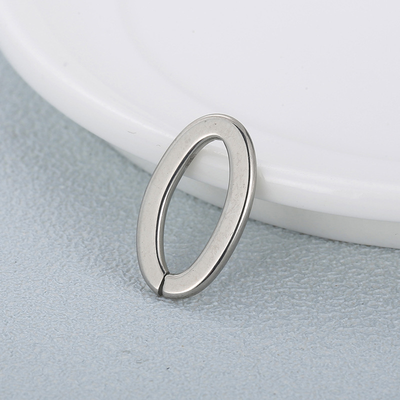 1 Piece Stainless Steel Oval Basic display picture 3