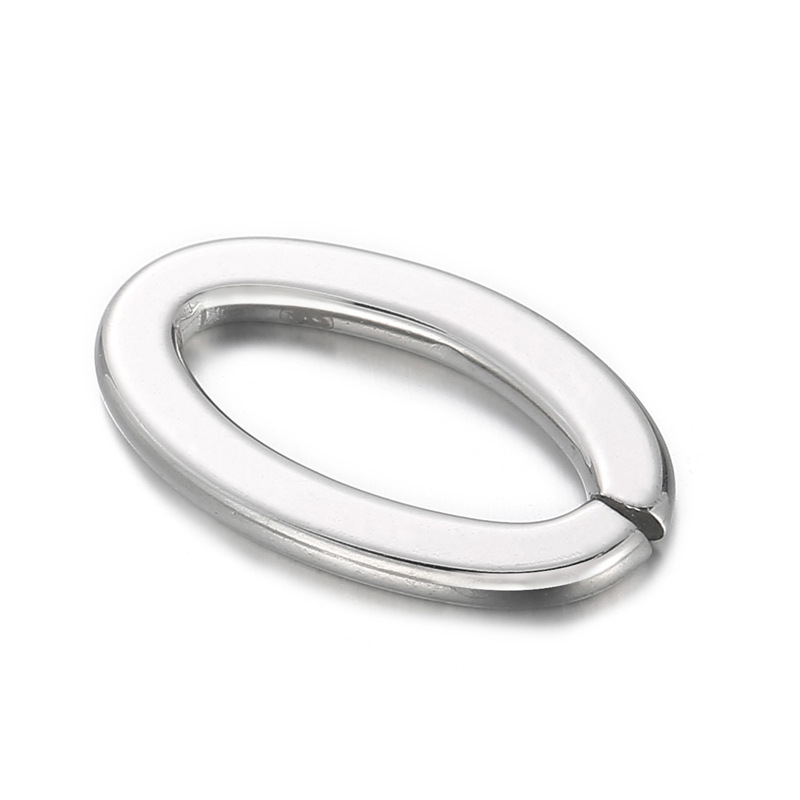 1 Piece Stainless Steel Oval Basic display picture 5