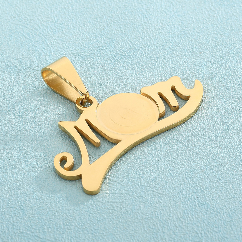 Simple Style Letter Stainless Steel Plating Mother's Day Jewelry Accessories display picture 4