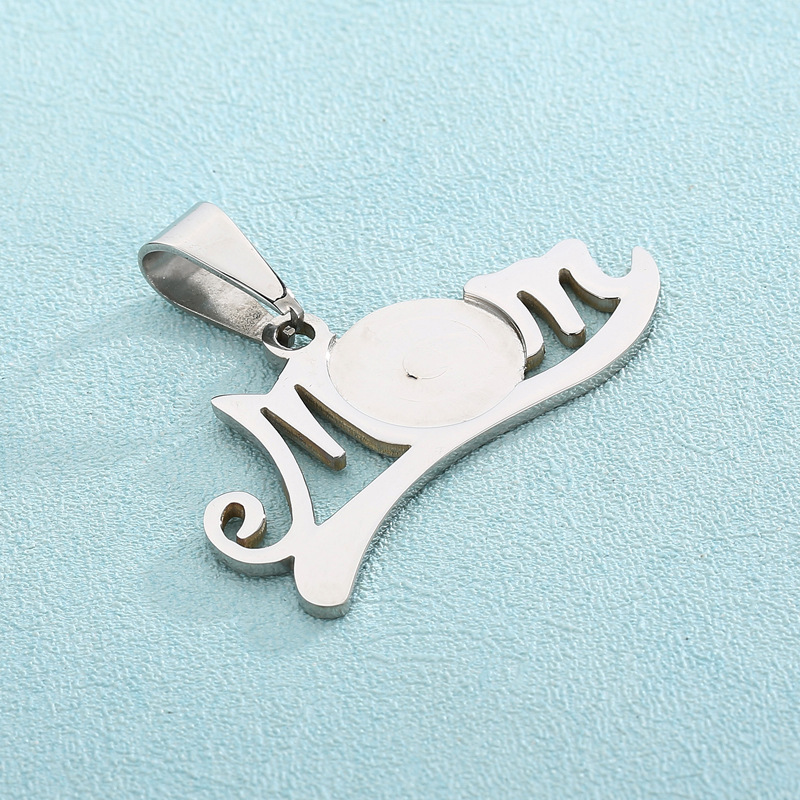 Simple Style Letter Stainless Steel Plating Mother's Day Jewelry Accessories display picture 5