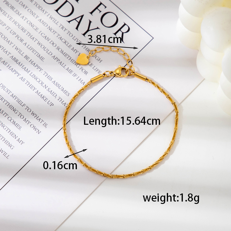 Simple Style Geometric Stainless Steel Plating Bracelets display picture 10