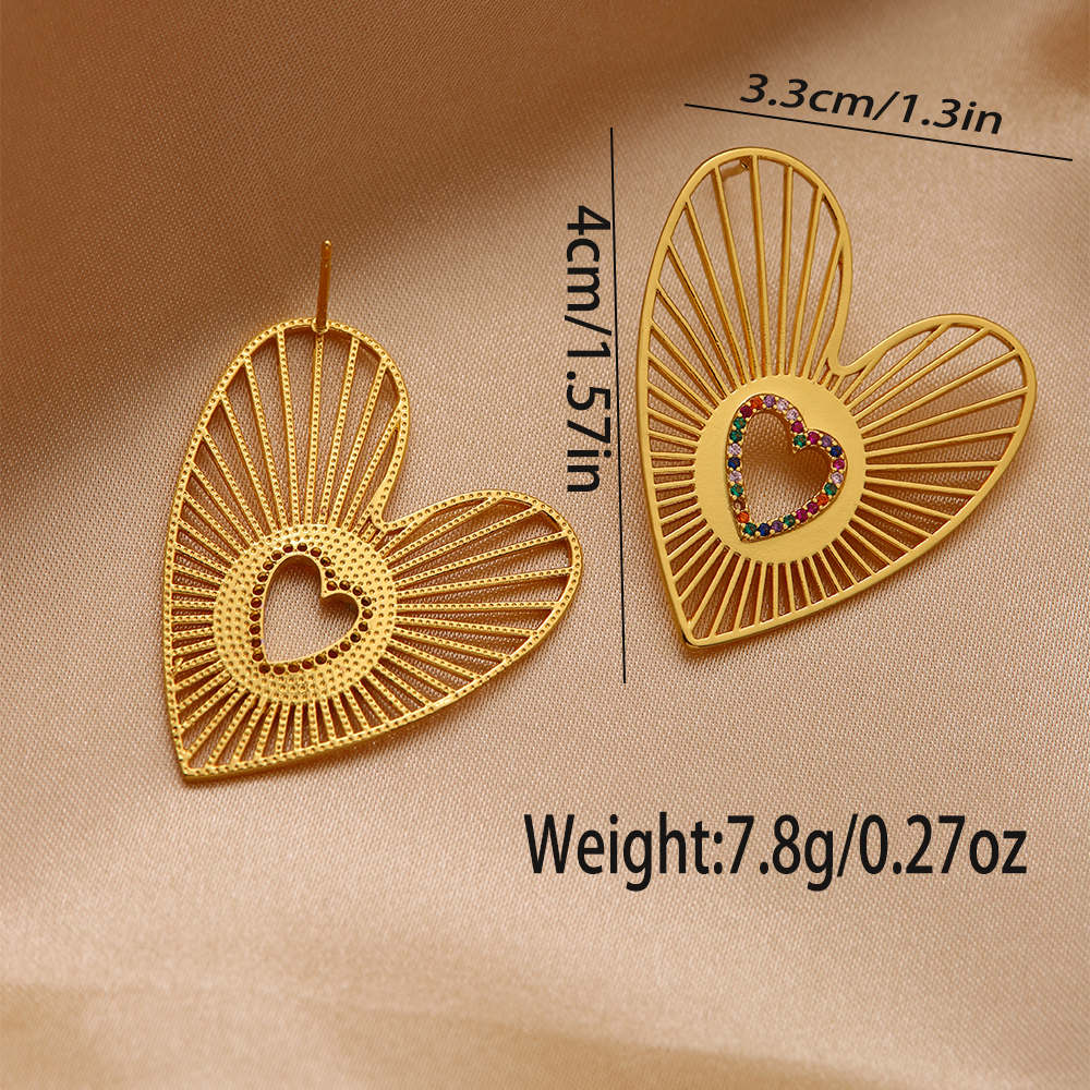 1 Pair Ig Style Water Droplets Plating Inlay Copper Zircon 18k Gold Plated Drop Earrings display picture 1