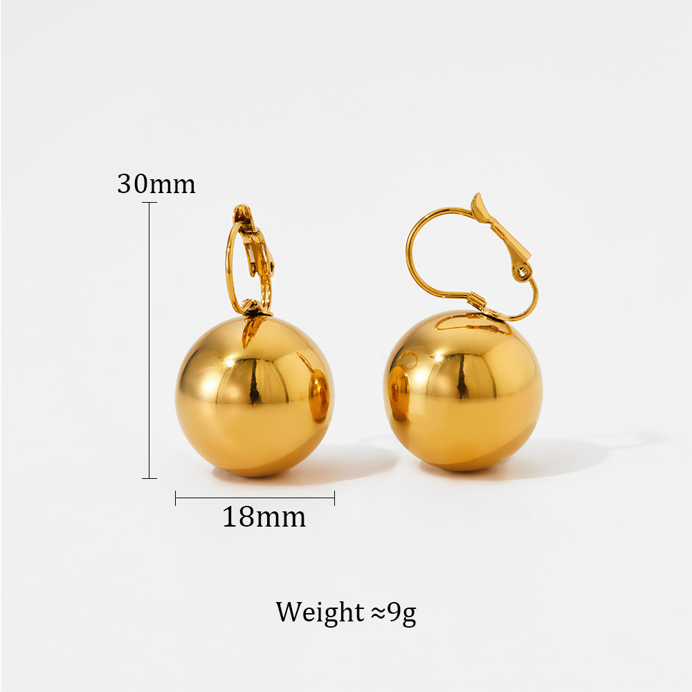 1 Pair Simple Style Geometric Plating 304 Stainless Steel 16K Gold Plated White Gold Plated Gold Plated Drop Earrings display picture 8