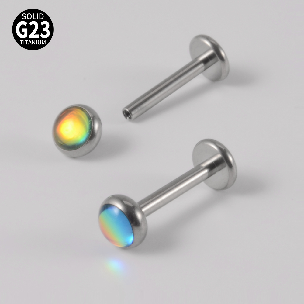 Casual Cute Shiny Solid Color G23 Titanium Lip Stud In Bulk display picture 2