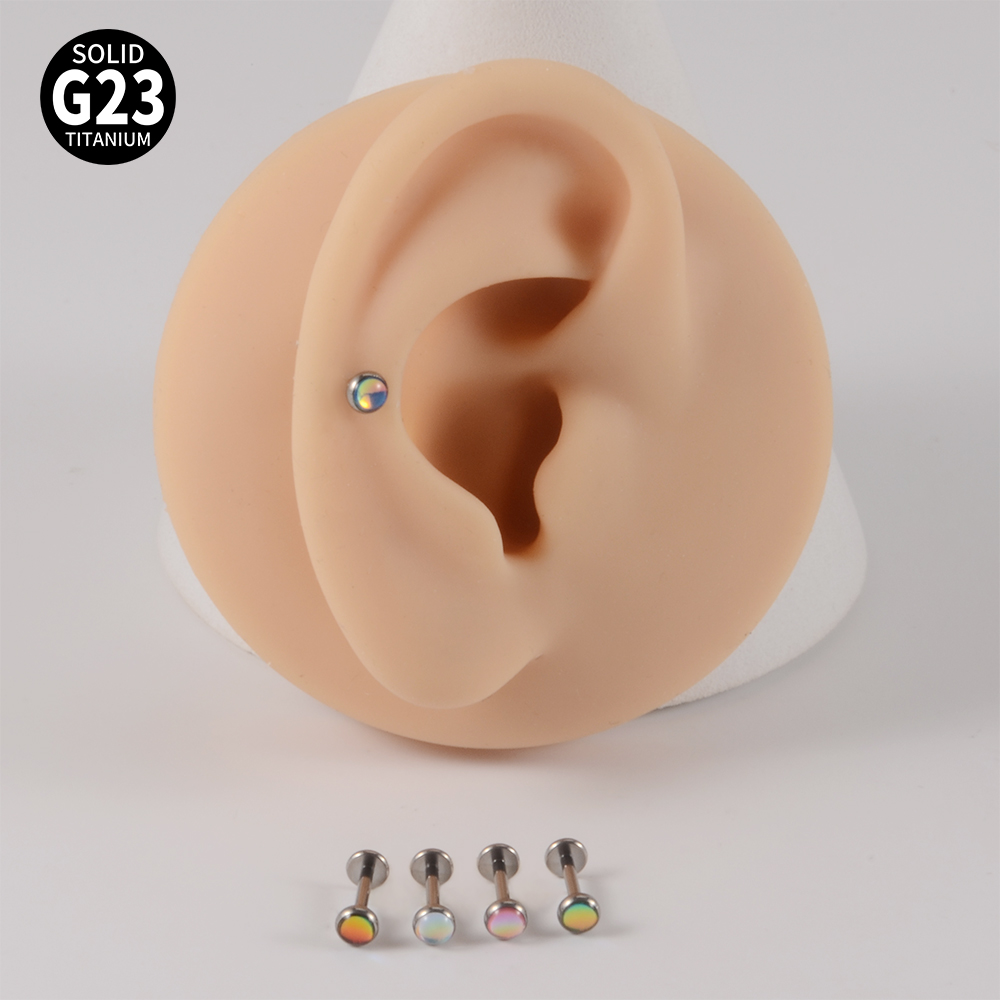 Casual Cute Shiny Solid Color G23 Titanium Lip Stud In Bulk display picture 5