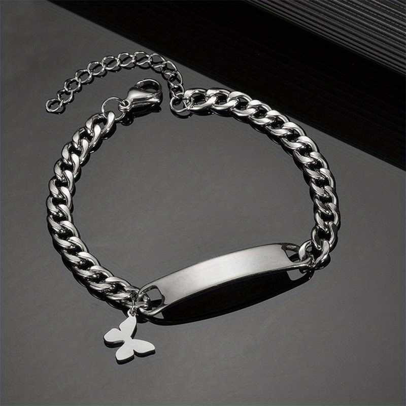 Stainless Steel Simple Style Star Crown Butterfly Bracelets display picture 9