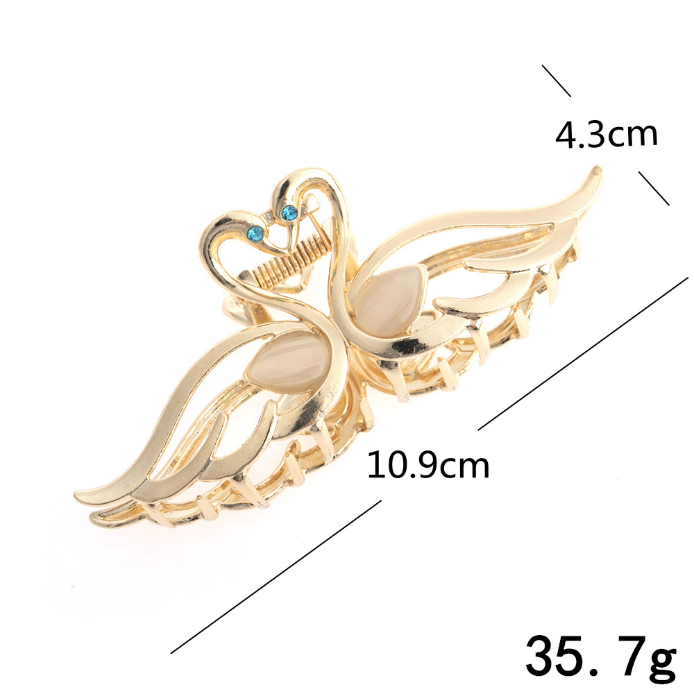 Women's Lady Swan Metal Plating Hair Claws display picture 1