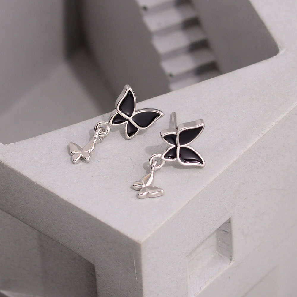 1 Pair Simple Style Classic Style Butterfly Copper Ear Studs display picture 3
