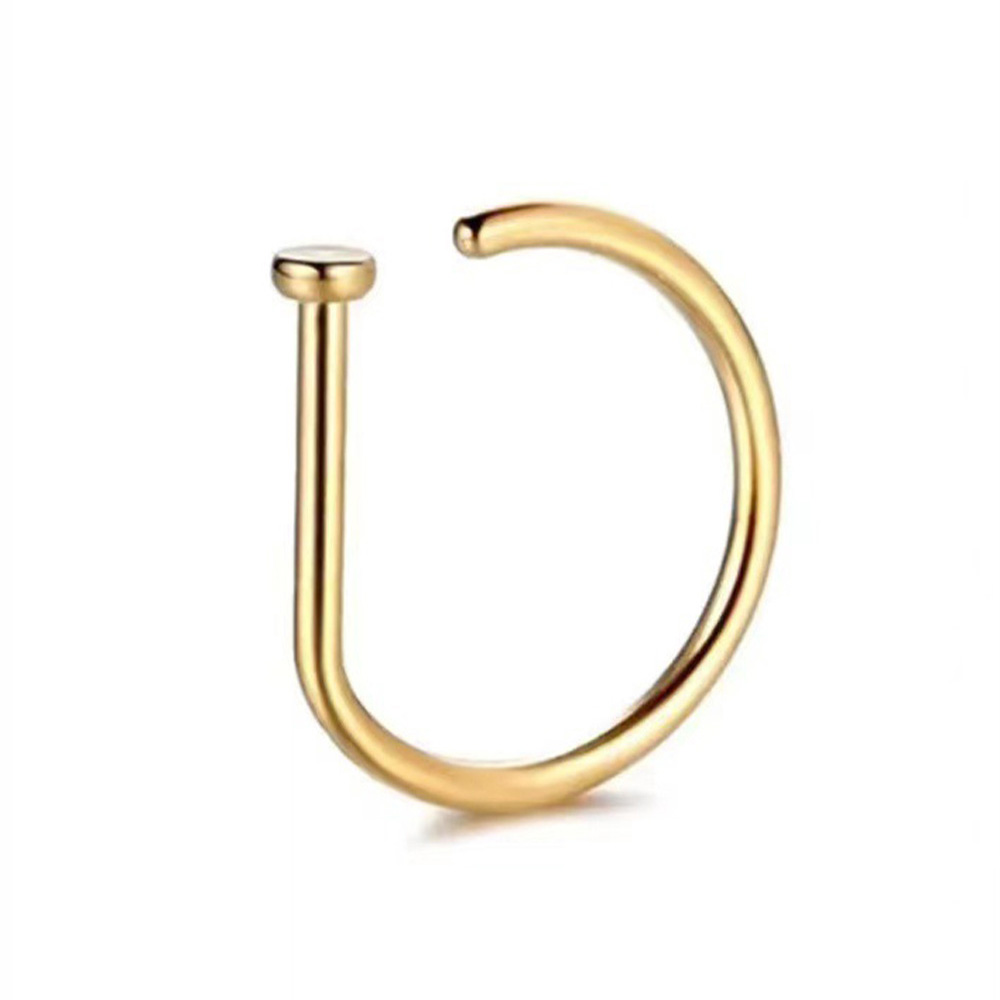 3 Pieces Nose Rings & Studs Simple Style Solid Color Stainless Steel Plating 18K Gold Plated display picture 4