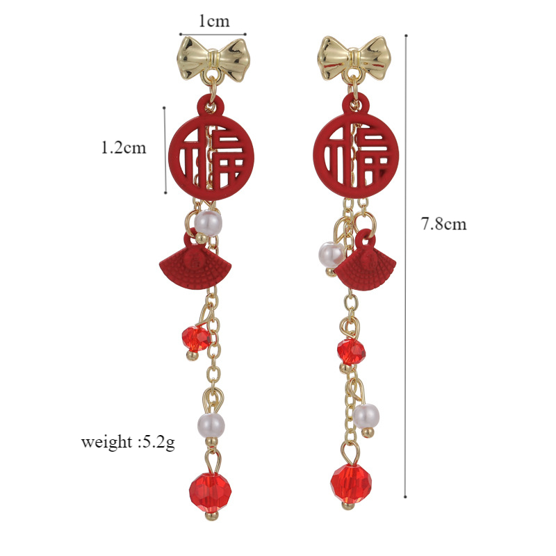 1 Pair Lady Bow Knot Alloy Drop Earrings display picture 1