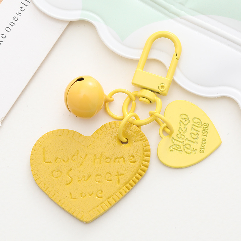 Sweet Heart Shape Arylic Printing Bag Pendant Keychain display picture 4