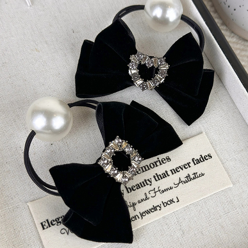Women's Lady Shiny Bow Knot Cloth Hair Tie display picture 7
