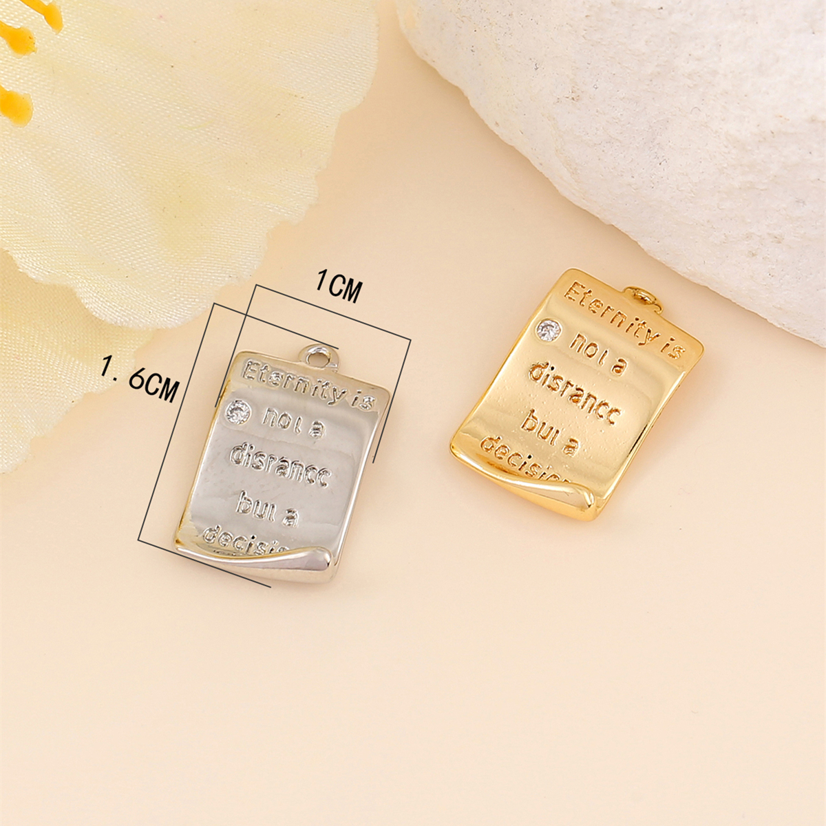 Retro Simple Style Classic Style Letter Square Copper Plating Inlay Zircon 18k Gold Plated White Gold Plated Jewelry Accessories display picture 2