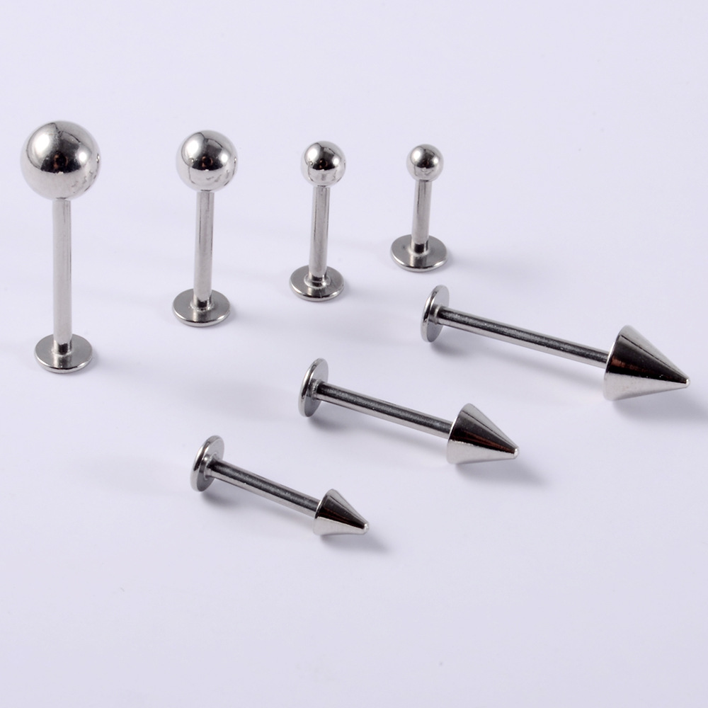 Simple Style Classic Style Solid Color Stainless Steel Lip Stud In Bulk display picture 6