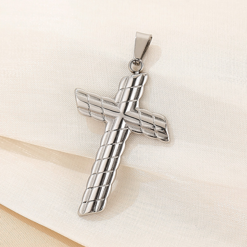 1 Piece Stainless Steel 18K Gold Plated Cross display picture 15