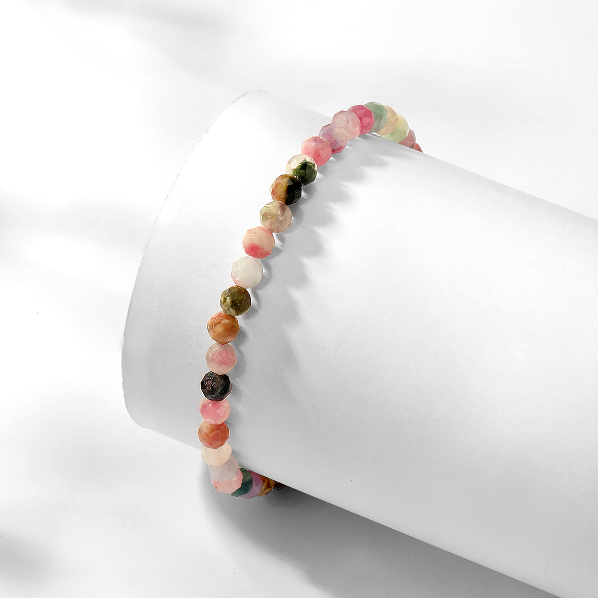 Bohemian Beach Geometric Natural Stone Sterling Silver Beaded Bracelets display picture 6