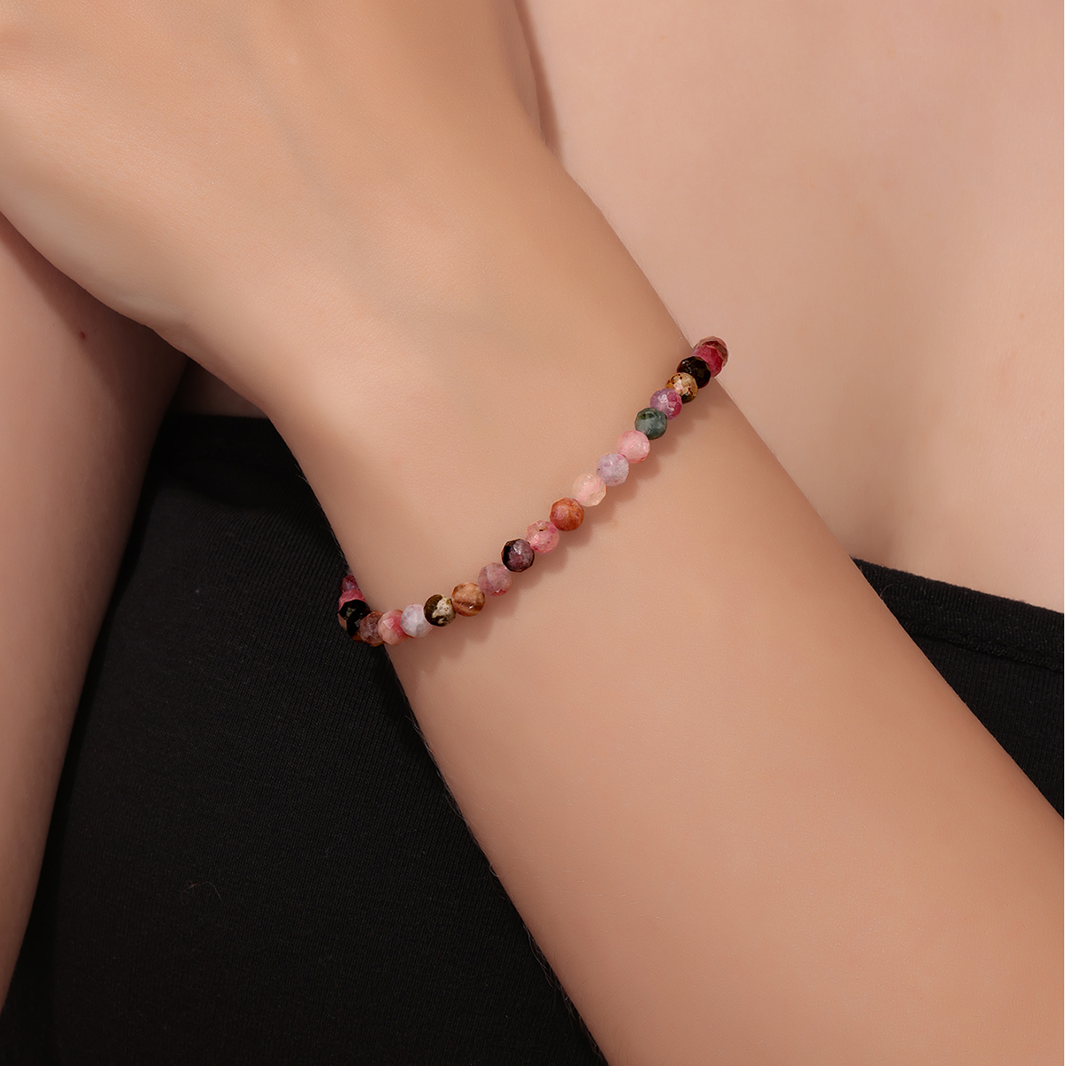 Bohemian Beach Geometric Natural Stone Sterling Silver Beaded Bracelets display picture 7