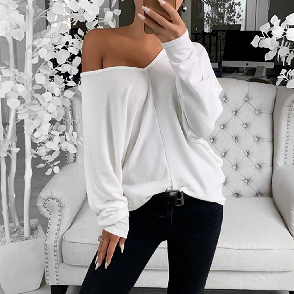 Fashion New V-neck Sweater Women's Long-sleeved Top Wholesale display picture 4
