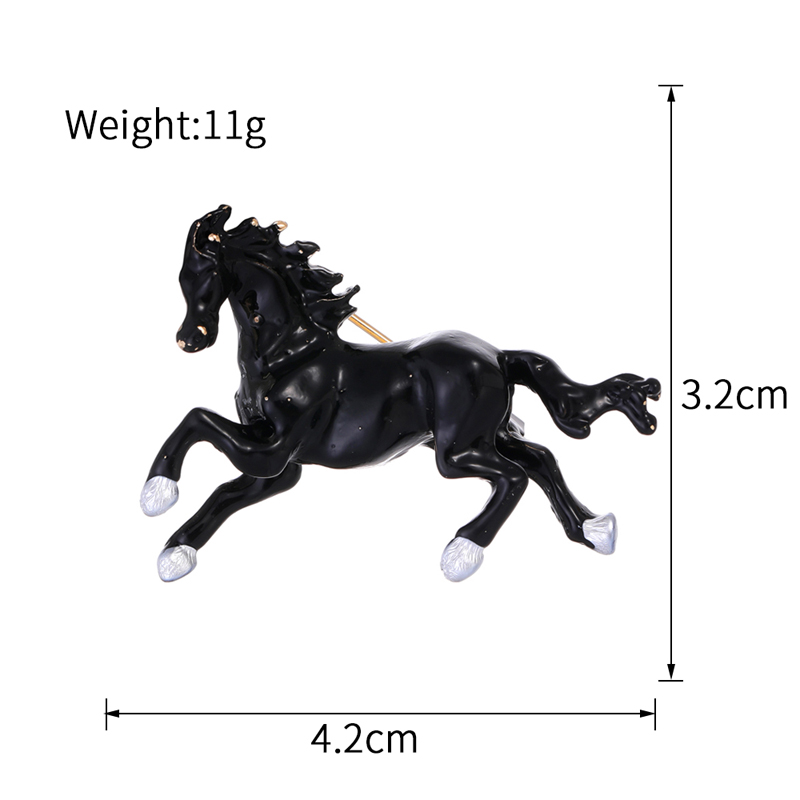Style Classique Animal Dauphin Cheval Alliage Incruster Strass Unisexe Broches display picture 20