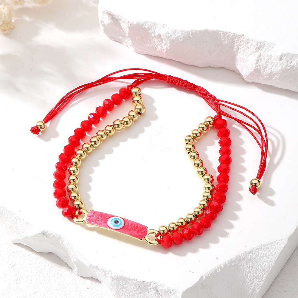 Casual Cute Simple Style Color Block Beaded Alloy Beaded Women's Bracelets display picture 6