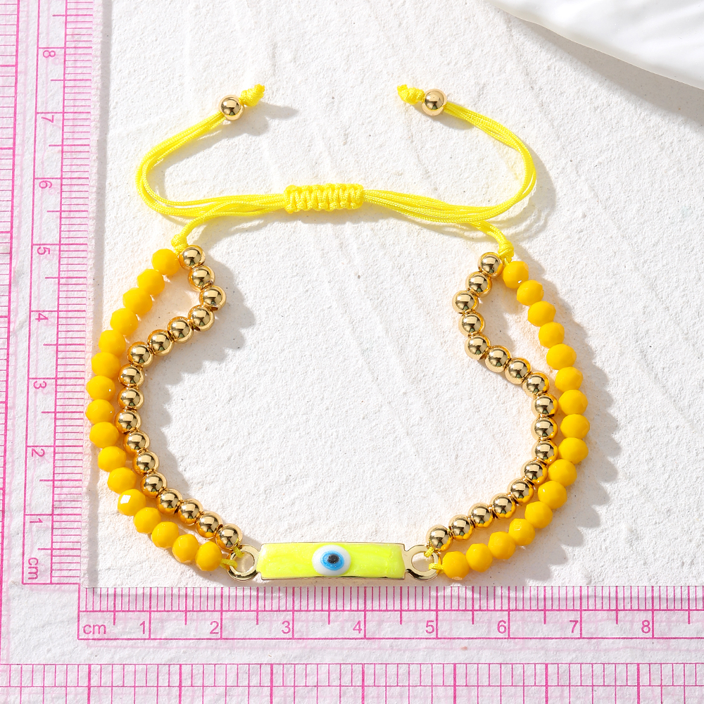 Casual Cute Simple Style Color Block Beaded Alloy Beaded Women's Bracelets display picture 12