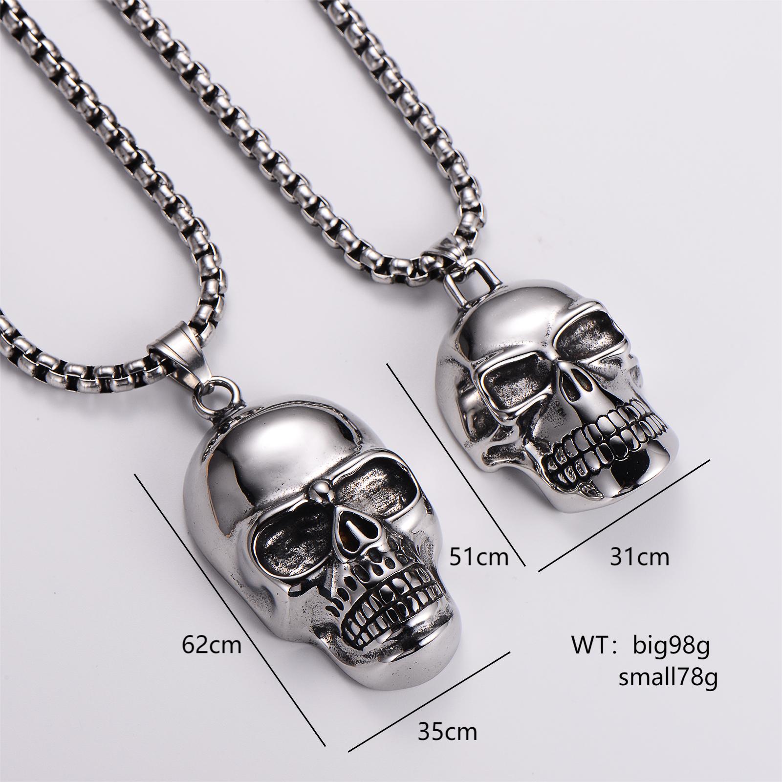 Classic Style Skull 304 Stainless Steel Men's Pendant Necklace display picture 1