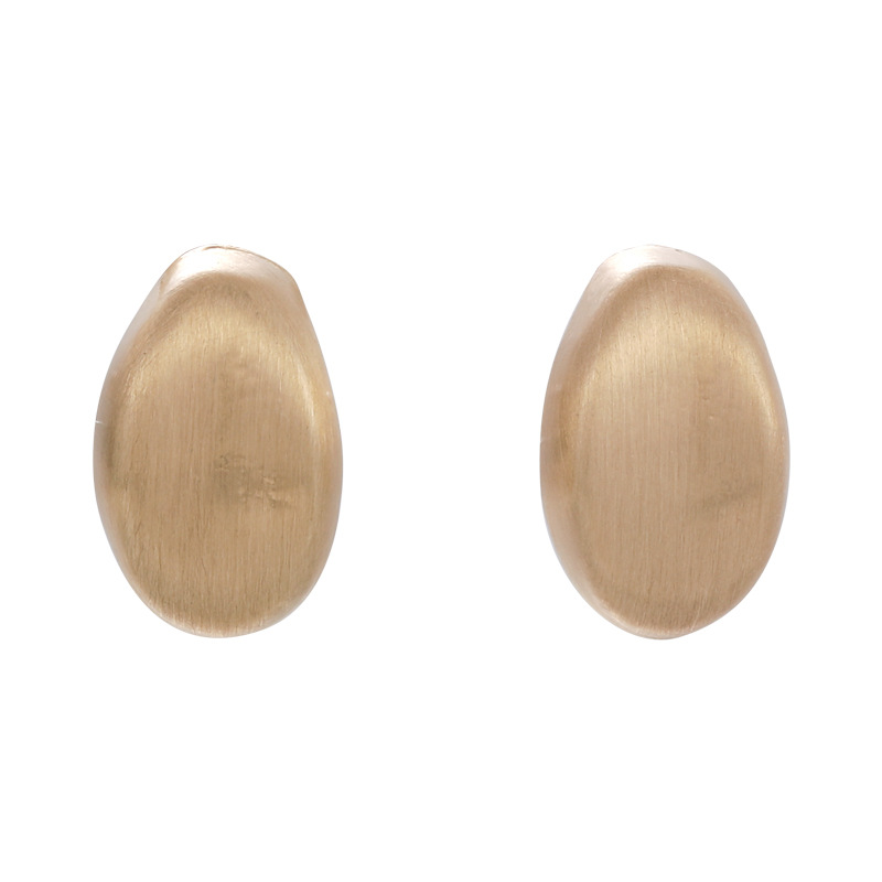 1 Pair Lady Solid Color Plating Alloy White Gold Plated Gold Plated Ear Studs display picture 9