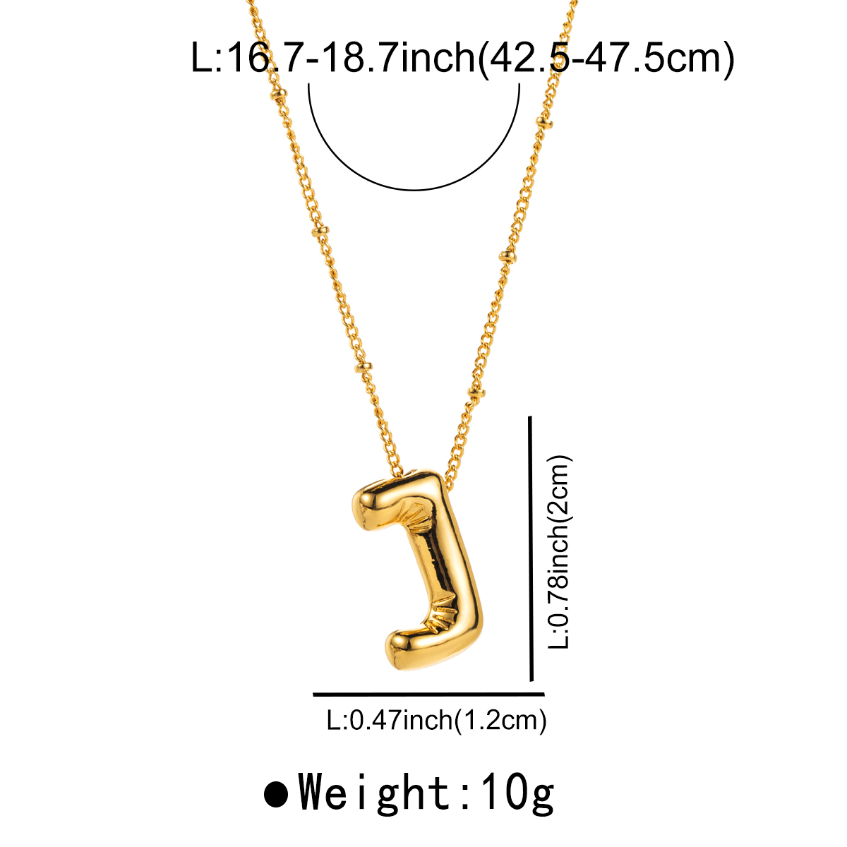 Modern Style Simple Style Letter Copper Pendant Necklace display picture 15