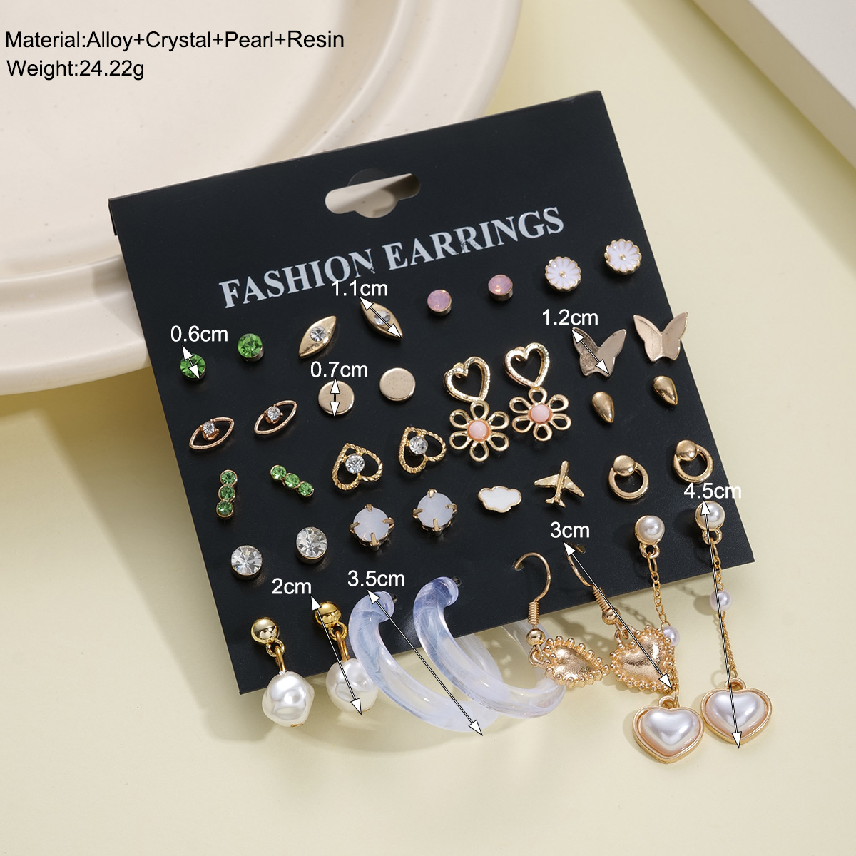 Wholesale Jewelry Simple Style Heart Shape Alloy Rhinestones Inlay Drop Earrings display picture 1