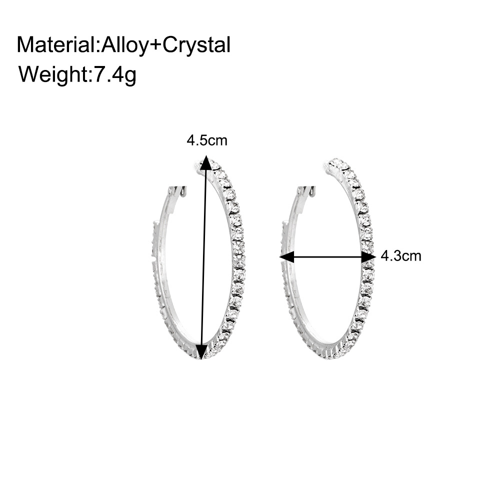 1 Pair Simple Style Classic Style Heart Shape Inlay Alloy Zircon Earrings display picture 2