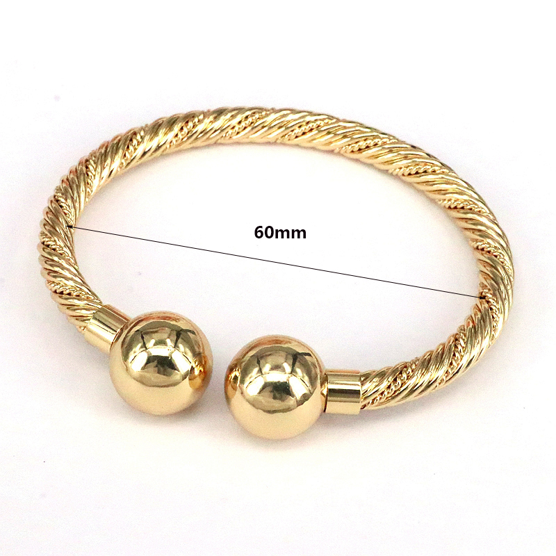 Streetwear Round Copper Plating 18k Gold Plated Bracelets Necklace display picture 3