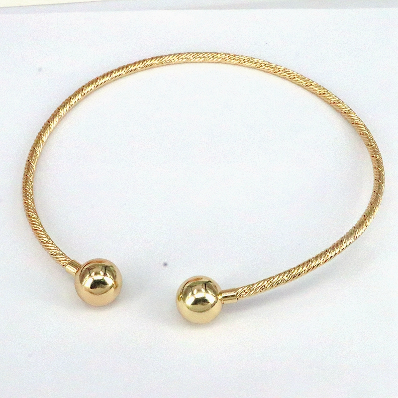 Streetwear Round Copper Plating 18k Gold Plated Bracelets Necklace display picture 5