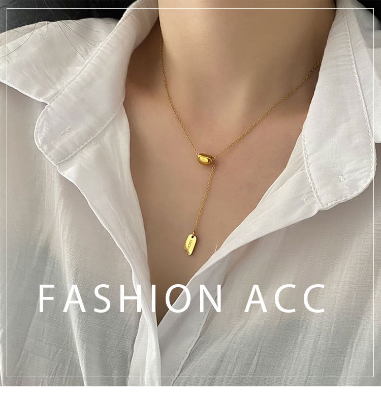 Simple Style Solid Color Stainless Steel Titanium Steel Plating 18k Gold Plated Silver Plated Pendant Necklace display picture 1
