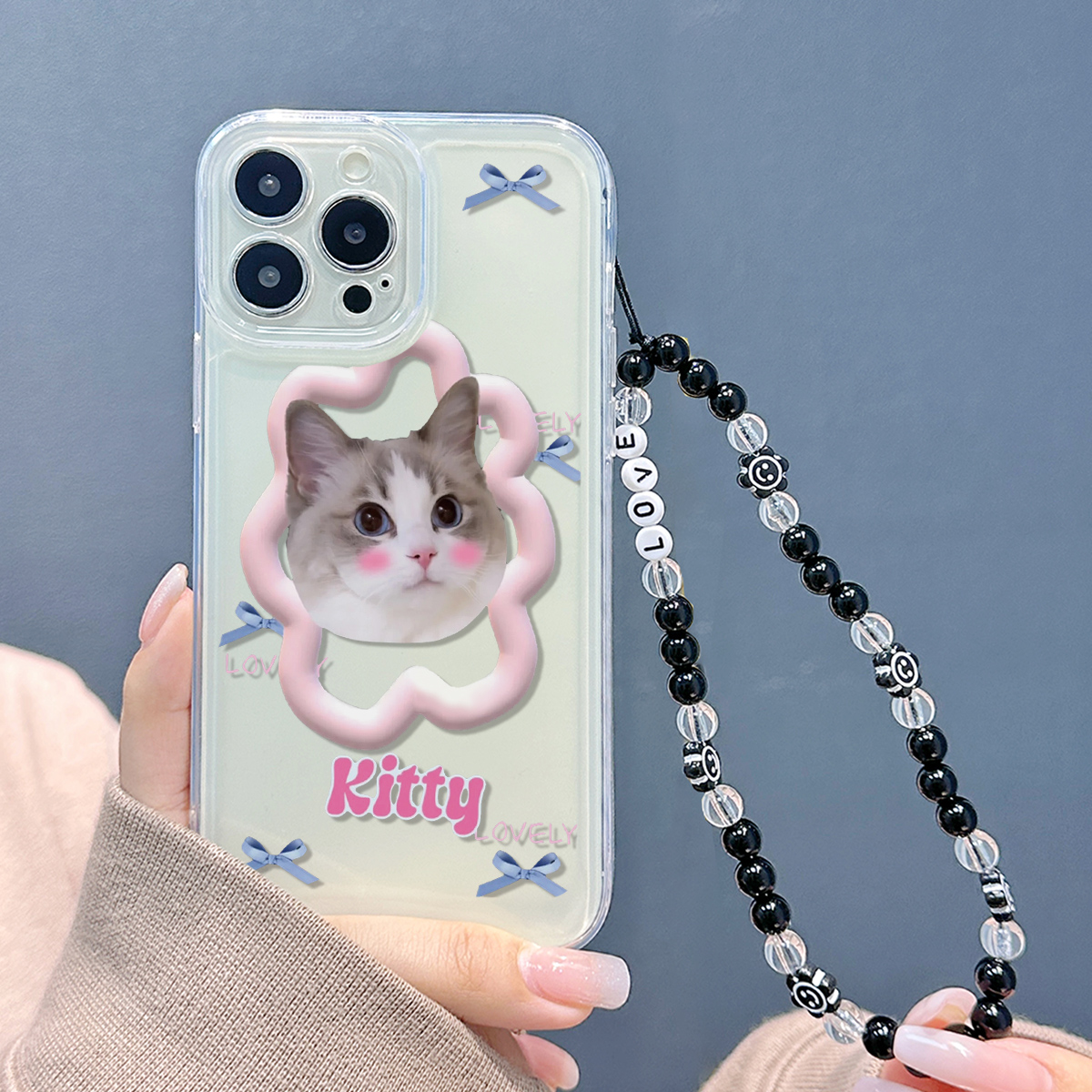 Artistic Streetwear Letter Cat Tpu   Phone Cases display picture 2