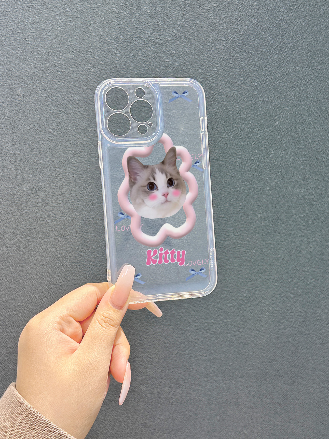 Artistic Streetwear Letter Cat Tpu   Phone Cases display picture 5
