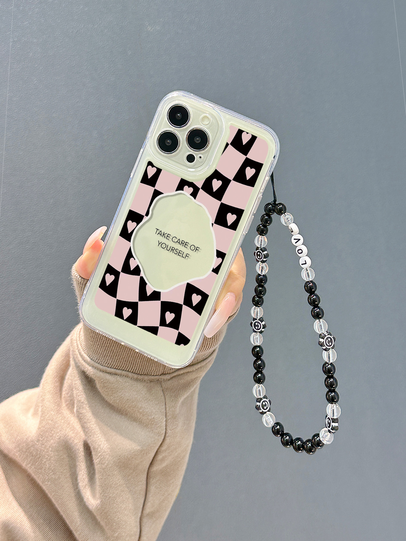 Artistic Streetwear Letter Heart Shape Tpu   Phone Cases display picture 1