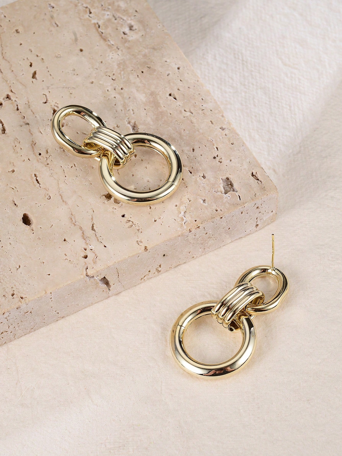 1 Pair Ig Style Circle Plating Alloy Drop Earrings display picture 8