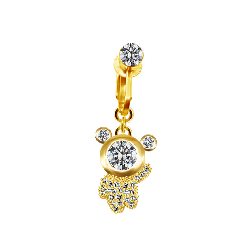 Casual Retro Simple Style Animal Starry Sky Moon Stainless Steel Alloy Copper White Gold Plated Gold Plated Rhinestones Belly Ring In Bulk display picture 16