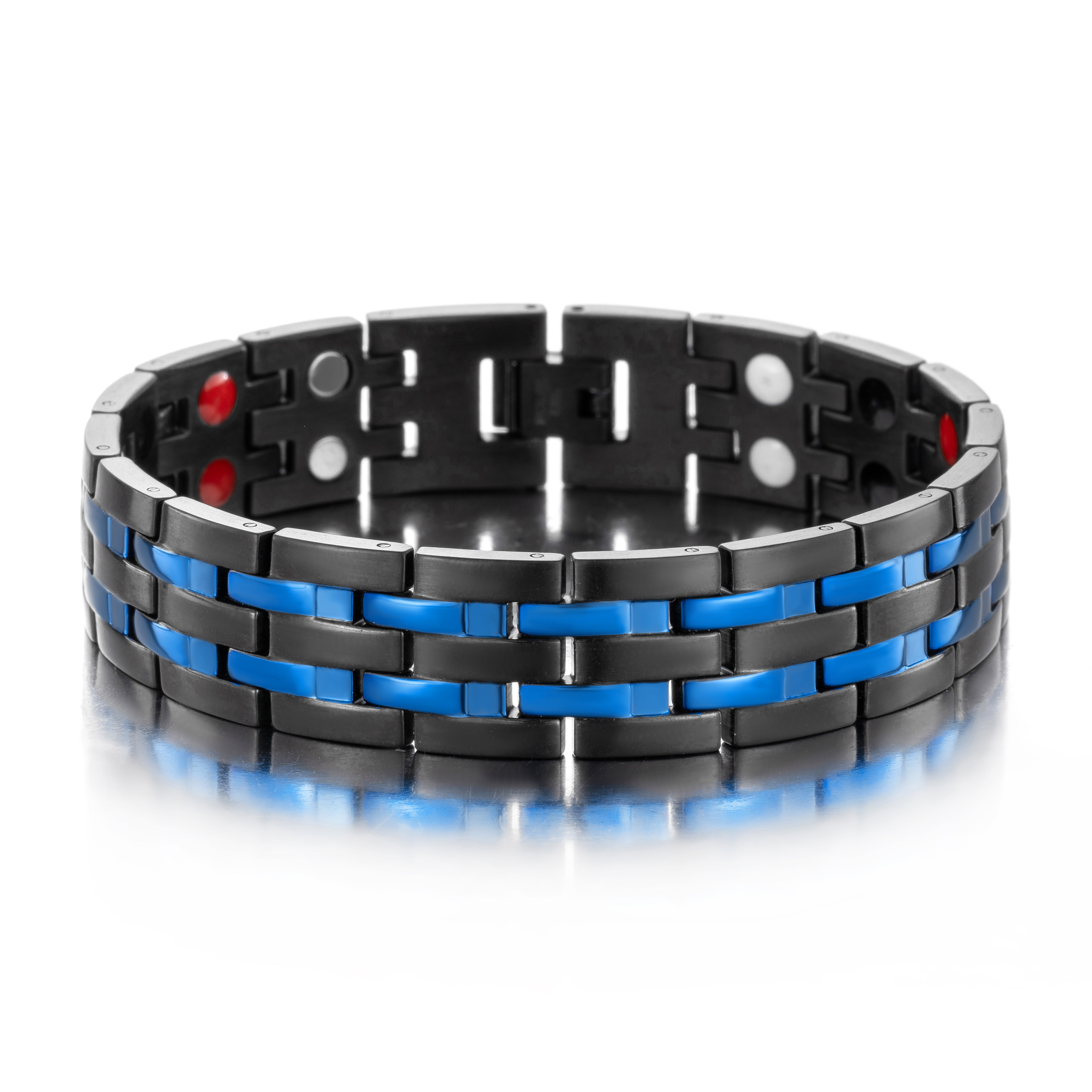 Simple Style Color Block Titanium Steel Plating Bracelets display picture 1