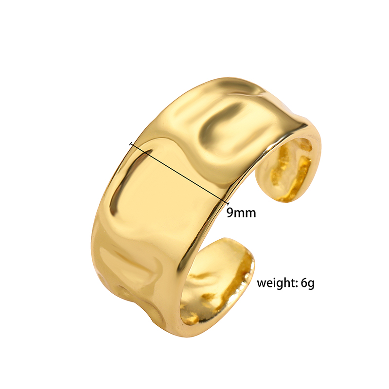 Ig Style Classic Style Geometric Copper Plating 18k Gold Plated Open Rings display picture 24