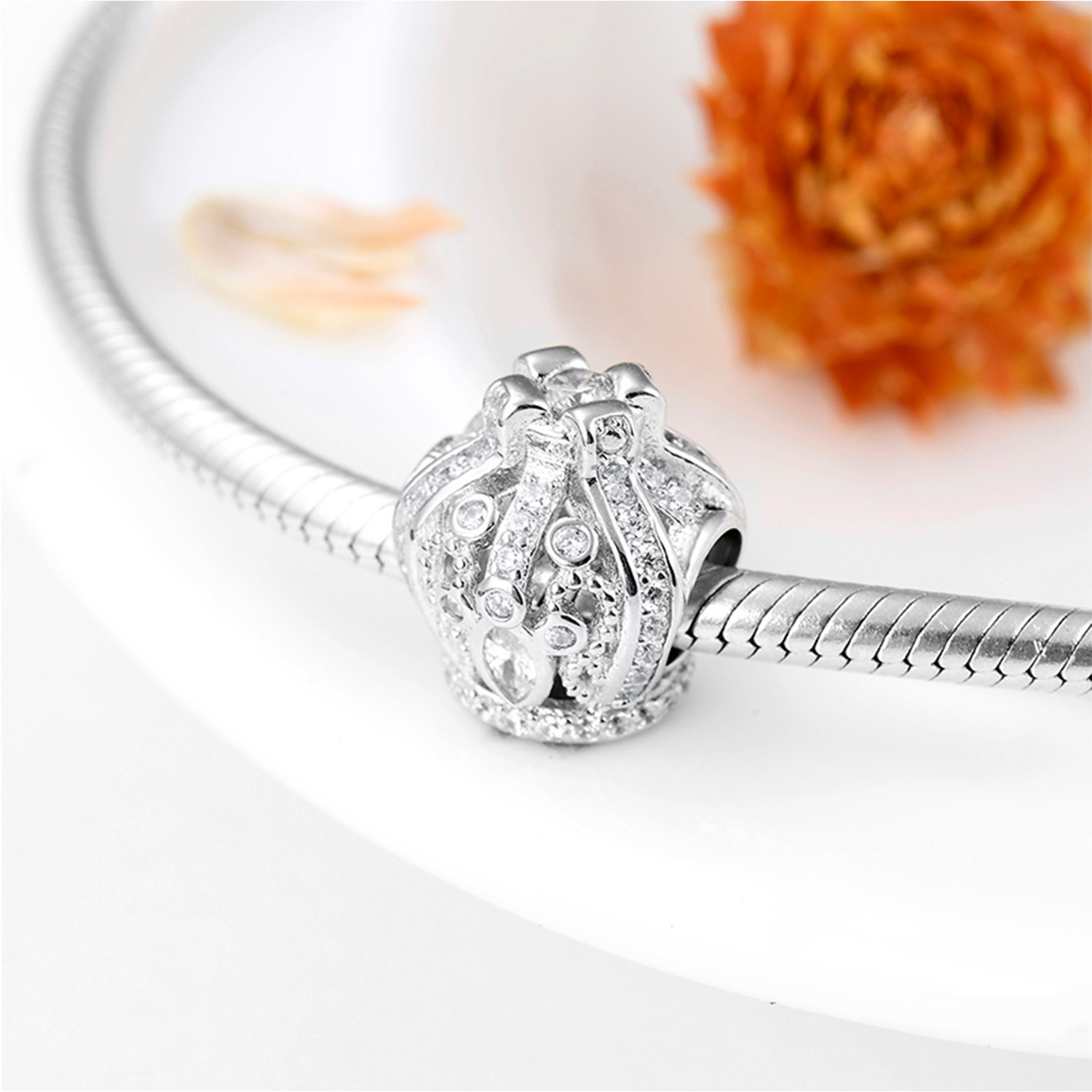 Original Design Simple Style Coke Heart Shape Crown Sterling Silver Inlay Zircon Jewelry Accessories display picture 23