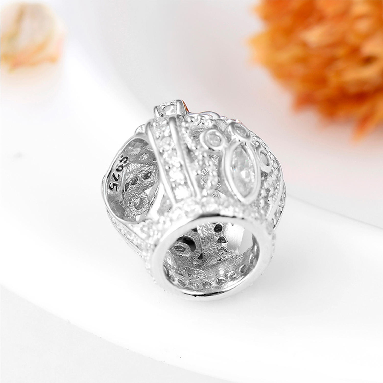 Original Design Simple Style Coke Heart Shape Crown Sterling Silver Inlay Zircon Jewelry Accessories display picture 24