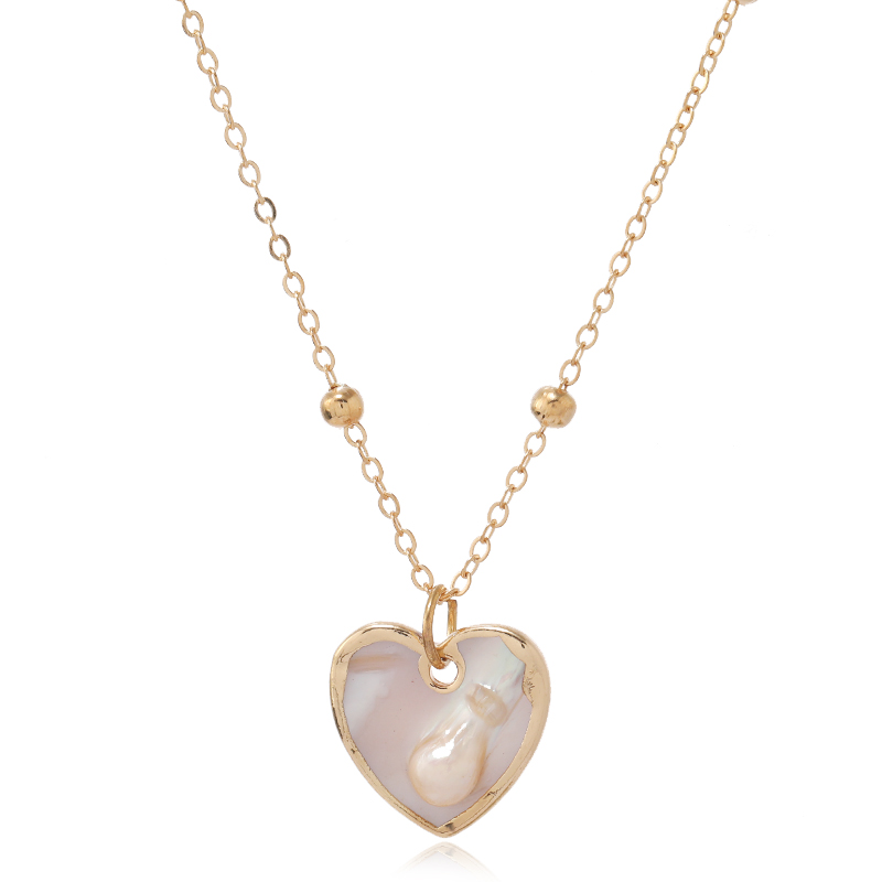 Lady Heart Shape Alloy Plating Gold Plated Women's Pendant Necklace display picture 1