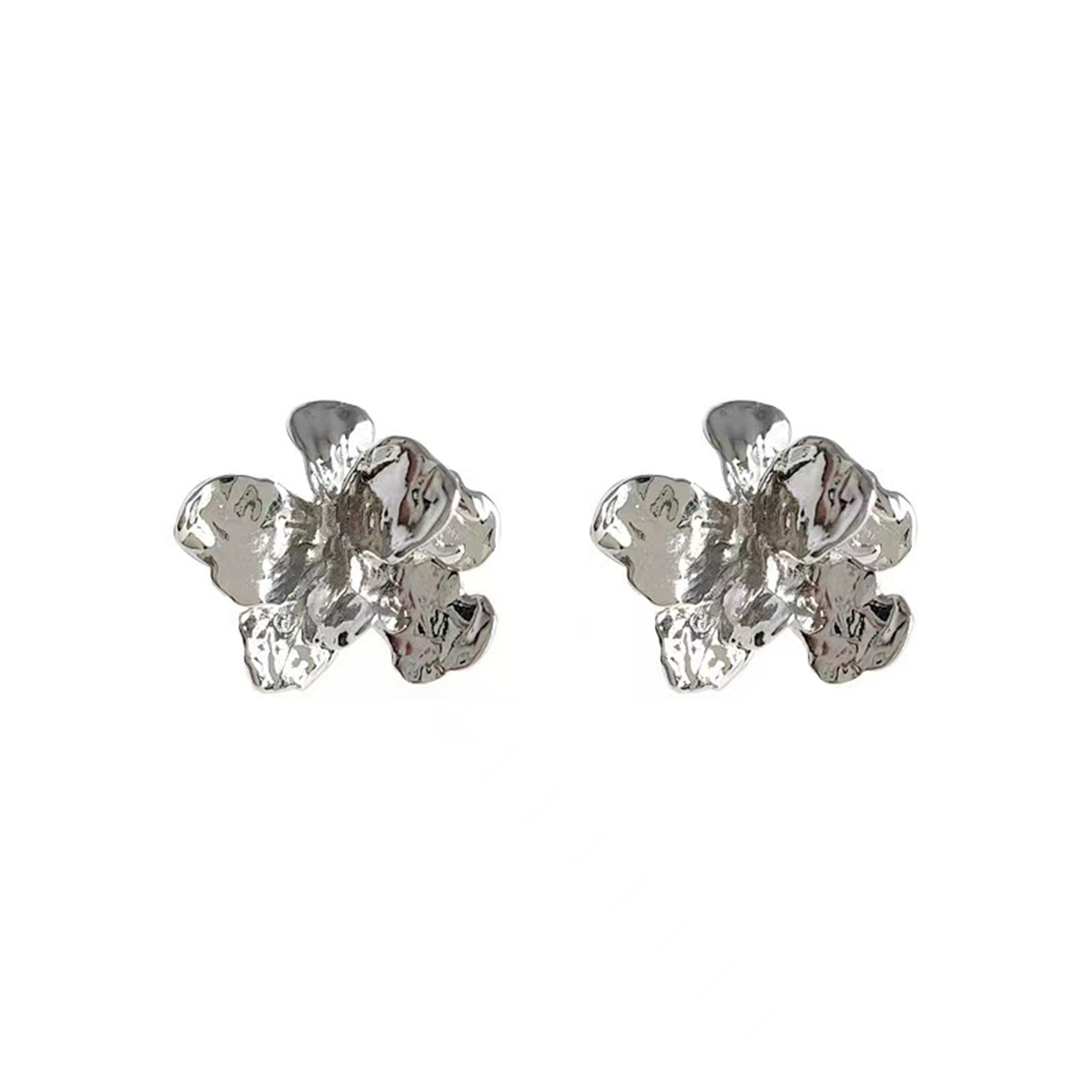 1 Par Elegante Flor Cobre Pendientes display picture 9