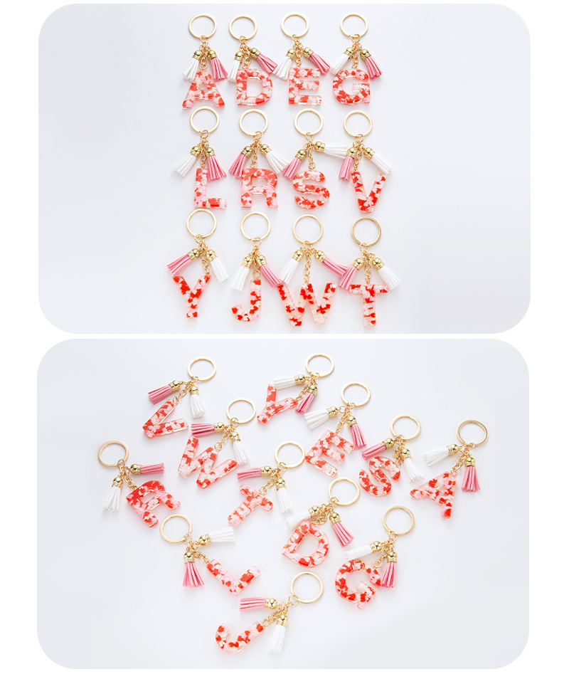 Simple Style Letter Resin Keychain display picture 13