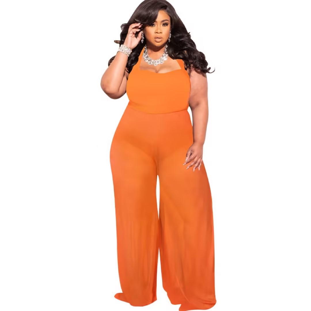 Sexy Solid Color Spandex Polyester Jumpsuits display picture 6