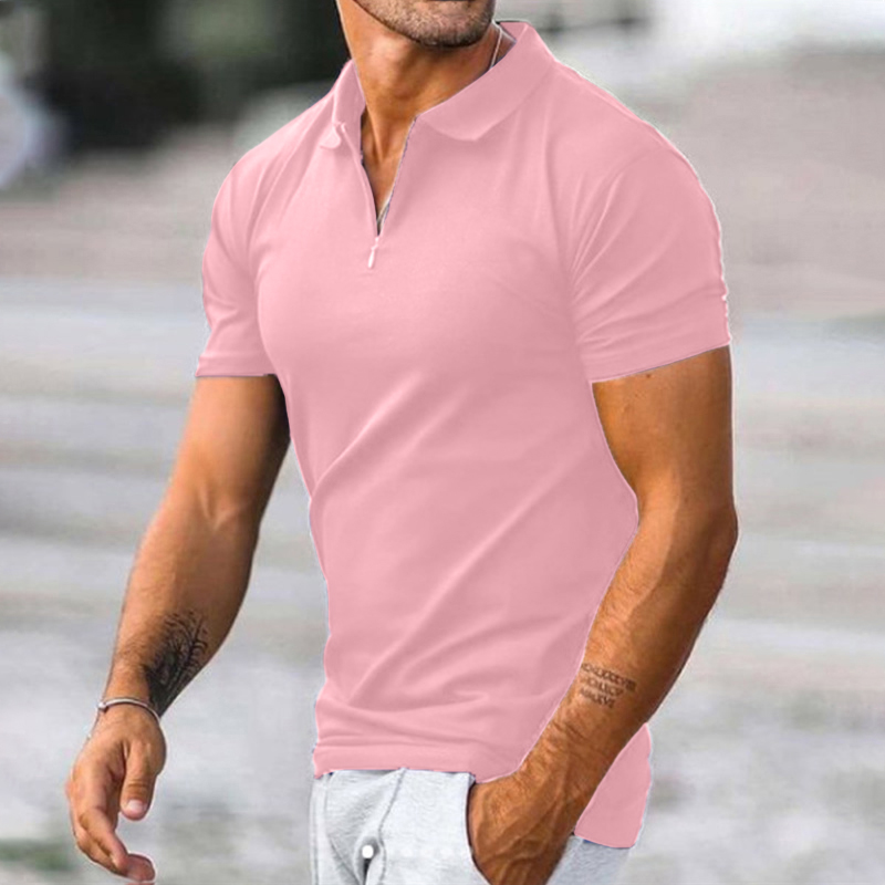 Men's 3d Print Solid Color Vintage Style Classic Style Short Sleeve Loose Turndown display picture 4