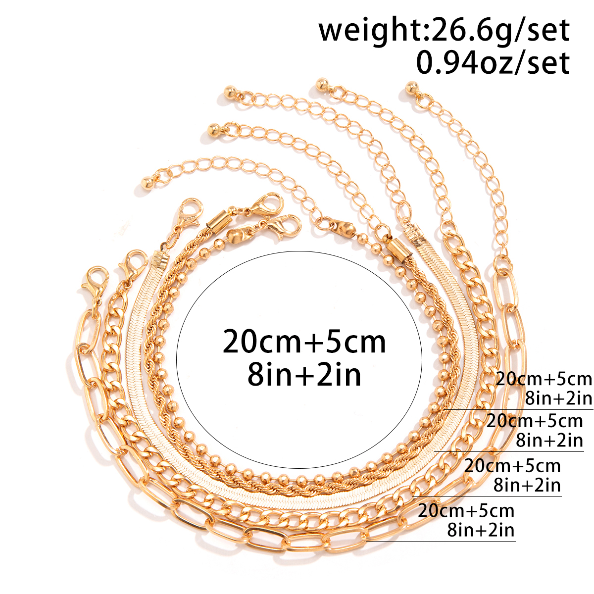Vacation Round Iron Copper Wholesale Anklet display picture 1