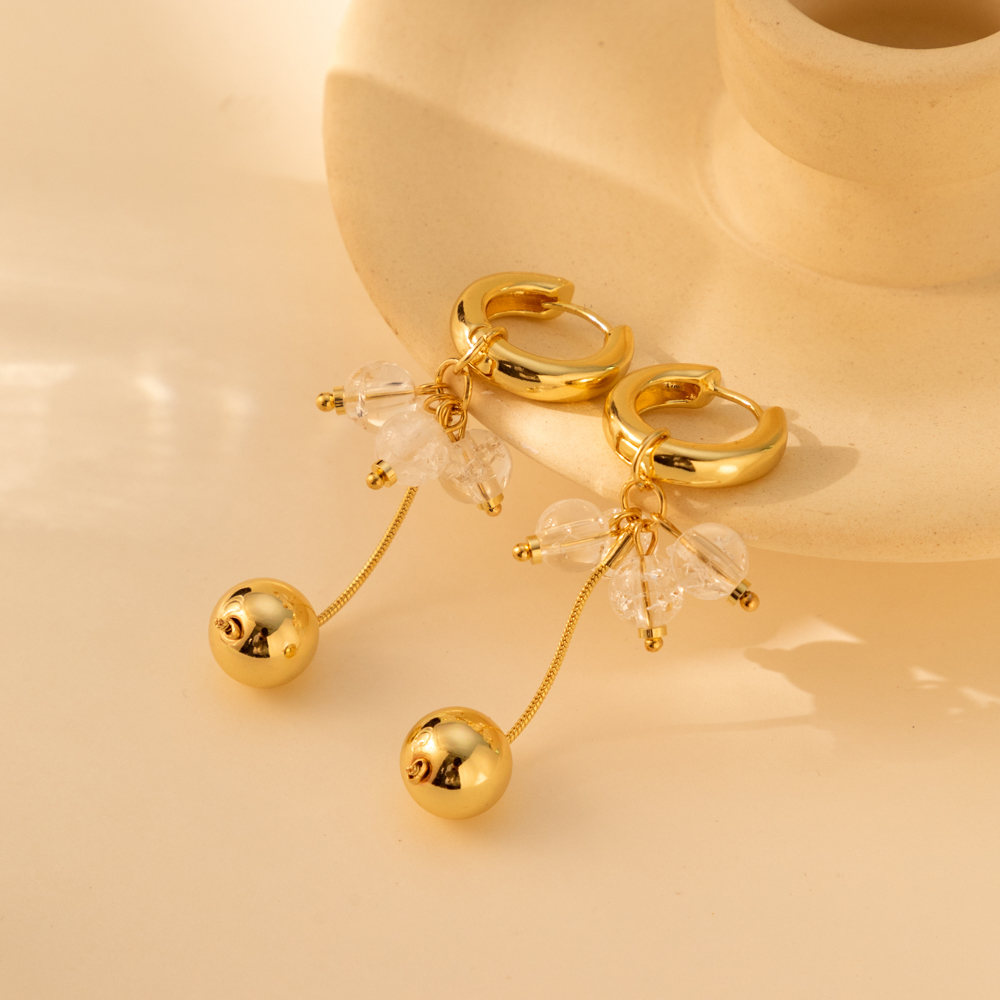 1 Pair Lady Tassel Plating Imitation Pearl Copper Drop Earrings display picture 13