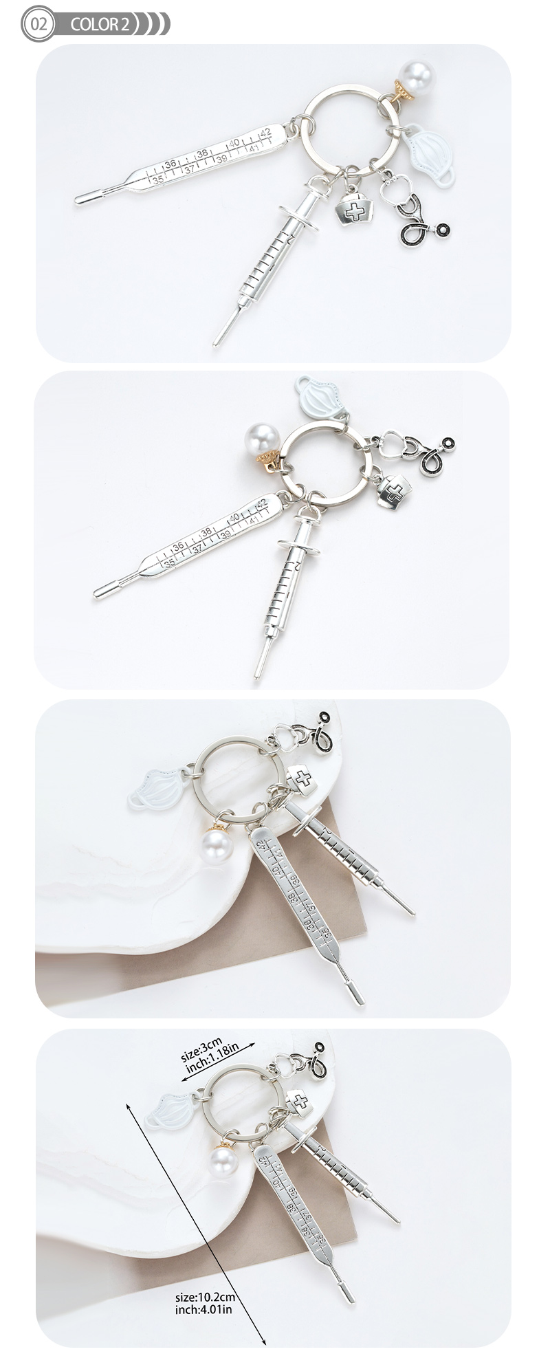 Simple Style Key Alloy Plating Keychain display picture 2